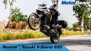 Suzuki VStrom 650XT Review  Better Than Versys 650  MotorBeam [upl. by Bucher]