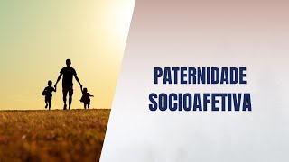 Paternidade socioafetiva [upl. by Auqinahs]