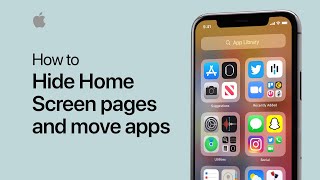 How to hide Home Screen pages and move apps on your iPhone — Apple Support [upl. by Chaney940]