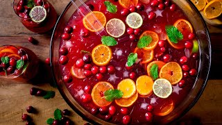 A Delicious Refreshing Christmas Punch Recipe  Christmas Cocktail [upl. by Harald637]