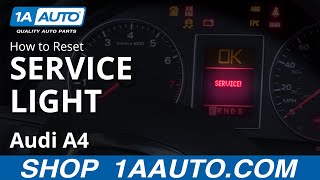 How to Reset Service Light 0409 Audi A4 [upl. by Enomes708]