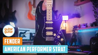 Fender American Performer Stratocaster HSS  Demo Tones amp Overview [upl. by Nyrac]