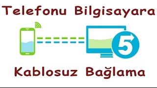 telefonunu kablosuz bilgisayara bağlama dosya aktarma [upl. by Enialahs]