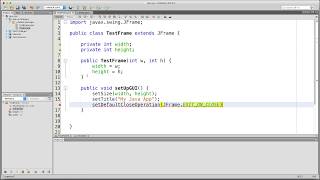 Java GUI Tutorial Part 1  Creating a JFrame [upl. by Mcgruter]