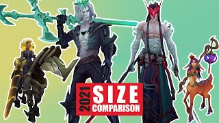 Champion Size Comparison Remaster 2021  League of Legends [upl. by Eiznekam]