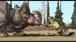 Ice Age 1 Sid and Rhino with Mammoth [upl. by Nedda582]