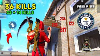 World Record 36 Kills in Duo vs Squad Must Watch Gameplay  Garena Free Fire [upl. by Putscher602]