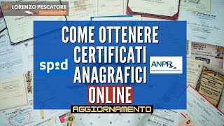 Come ottenere Certificati anagrafici online da SmartANPR [upl. by Eneloj284]