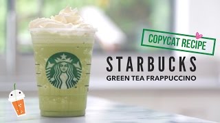 How to Make Starbucks Green Tea Frappuccino  Copycat Recipe [upl. by Reviere512]