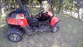 TrailMaster Challenger 150 Deluxe UTV Review [upl. by Aliuqa17]