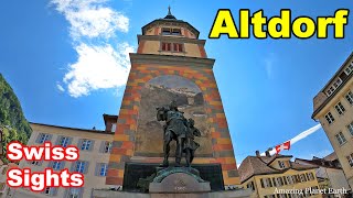 Altdorf Switzerland 4K Tell Memorial Uri [upl. by Joshuah677]