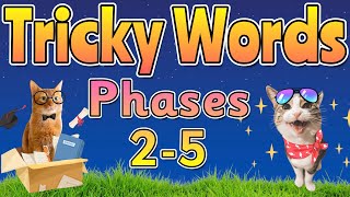 TRICKY WORDS  Tricky Words All Phases  Miss Ellis trickywords sightwords [upl. by Voccola]