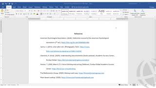 Formatting an APA Style Reference List [upl. by Corina231]