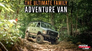 The Ultimate Ford E350 4x4 Adventure Van from Ujoint Offroad  Inside Line [upl. by Annoeik924]