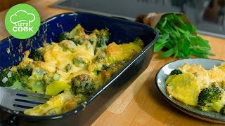 Kartoffelauflauf mit Brokkoli  Einfaches Rezept  Lets Cook [upl. by Walden735]