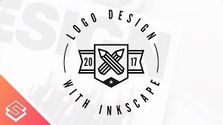 Inkscape for Beginners Logo Design Tutorial [upl. by Anelam]