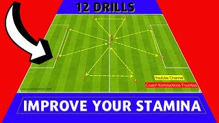 🎯 IMPROVE YOUR STAMINA AND ENDURANCE  12 SOCCER ENDURANCE DRILLS [upl. by Gnihc828]