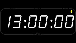 13 Hour  TIMER amp ALARM  1080p  COUNTDOWN [upl. by Mamoun]