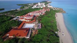 DJI Phantom 3 drone flying over Varadero beach Cuba [upl. by Aerdua]