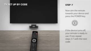 Universal Remote Control – URC 7980 Smart Control – how to setup by Code [upl. by Ahkeber]