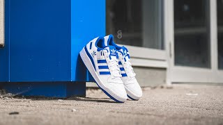 Adidas Forum Low quotWhite  Bluequot Review amp OnFeet [upl. by Allemaj394]