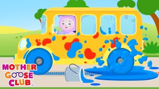 Wheels on the Bus Color Song  More  Mother Goose Club Nursery Rhymes [upl. by Willdon806]