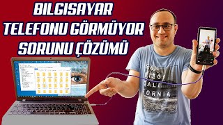 BILGISAYAR TELEFONU GORMUYOR COZUMU  MTP DEVICE PROBLEM SOLVED  2021 [upl. by Annwahsal161]