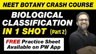 Biological Classification in 1 Shot Part 2  All Theory Tricks amp PYQs  Class 11  NEET [upl. by Lorri]