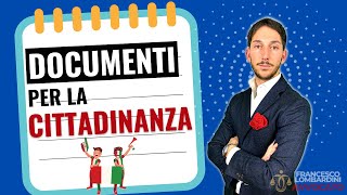 🔥DOCUMENTI CITTADINANZA ITALIANA ELENCO AGGIORNATO 2024 [upl. by Yesoj450]