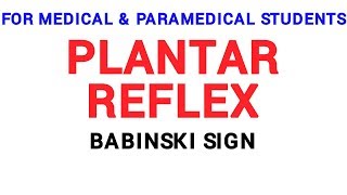 PLANTAR REFLEX  CLINICAL LAB  PHYSIOLOGY [upl. by Etnoel]