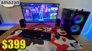 Building the CHEAPEST Amazon Gaming Setup… [upl. by Ayokahs221]