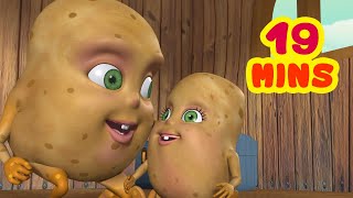 Aloo Kachaloo Beta Kahan Gaye The and much more  Hindi Rhymes collection for kids  Infobells [upl. by Chatav]