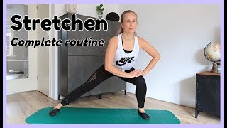 Stretch Routine  Rekken voor Beginners en Gevorderden  OPTIMAVITA [upl. by Merras]