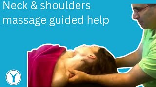 Neck amp shoulders massage guided help [upl. by Yasibit268]