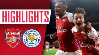 WHAT A GOAL  Arsenal 31 Leicester City  Goals amp highlights [upl. by Skeie]