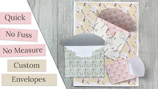 Easy DIY Envelope  No Measure [upl. by Olympie990]