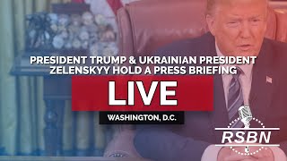 LIVE REPLAY Pres Trump and Ukrainian President Zelenskyy Meet and Hold a Press Briefing  22825 [upl. by Sofia]