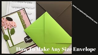 How To Make Any Size Envelope [upl. by Lemrej]