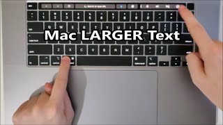 Mac How to Increase Font Size [upl. by Winograd]