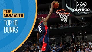 Top 10 Olympic Dunks  Top Moments [upl. by Crutcher]