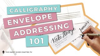 How To Calligraphy Envelope Addressing 101 [upl. by Neemsaj247]