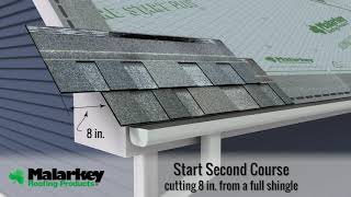 How to Install Laminate Architectural Shingles by Malarkey Roofing Products [upl. by Asum]