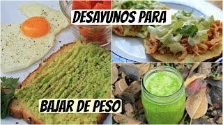 Desayunos para bajar de peso [upl. by Barbi]