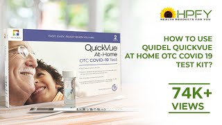 How to use Quidel QuickVue At Home OTC COVID 19 Test Kit [upl. by Nnyw]