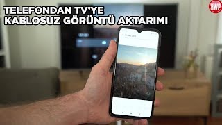 Telefondan TVye kablosuz görüntü aktarma  Nasıl yapılır [upl. by Elimac]