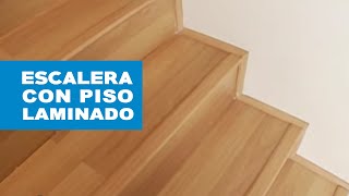 ¿Cómo revestir una escalera con piso laminado [upl. by Ekram]