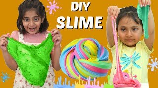 Anantya amp Anaya Makes DIY Fluffy amp Cloud Slime  ToyStars [upl. by Nnylorac847]