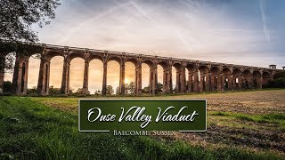 Ouse Valley Viaduct England Drone Flight 4K [upl. by Wittenburg]