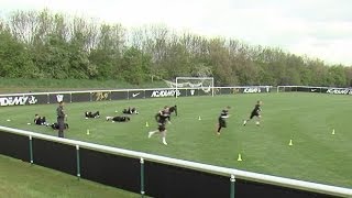 How to improve endurance and core strength  Soccer training drill  Nike Academy [upl. by Aehsrop]