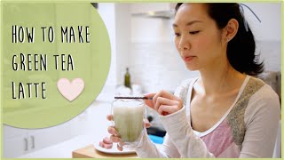 How to make Green Tea Matcha Latte  Simple Recipe [upl. by Ihculo]